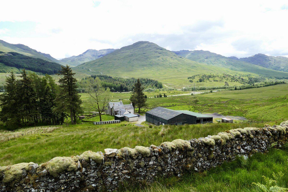 Auf der alten Militärstraße im Glen Falloch.