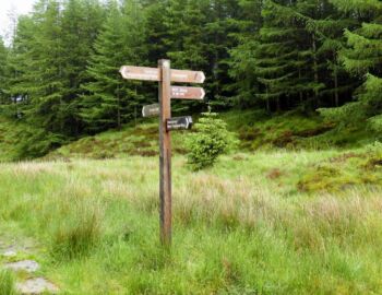 Hier trifft der Weg von Crianlarich den WHW wieder.