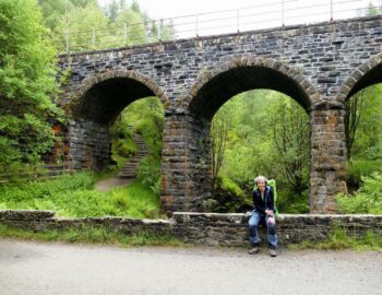 Bahnlinie nach Tyndrum Lower Station.