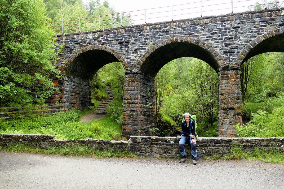 Bahnlinie nach Tyndrum Lower Station.