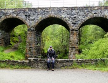 Bahnlinie nach Tyndrum Lower Station.