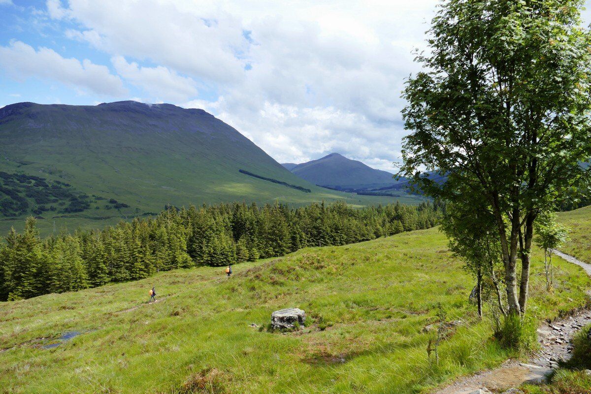 Aufstieg zum Mam Carraigh.