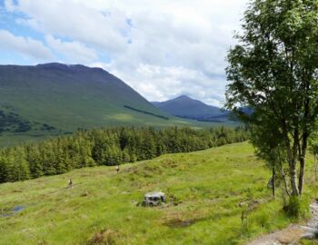 Aufstieg zum Mam Carraigh.