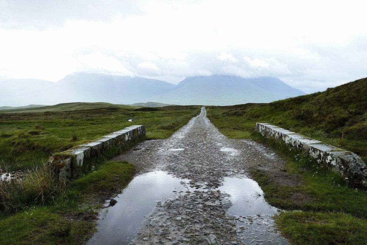 Auf dem Weg durch das Rannoch Moor.