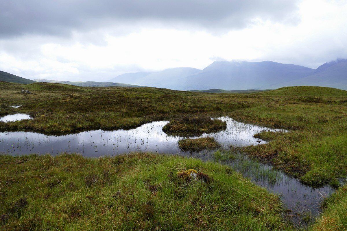 Auf dem Weg durch das Rannoch Moor.