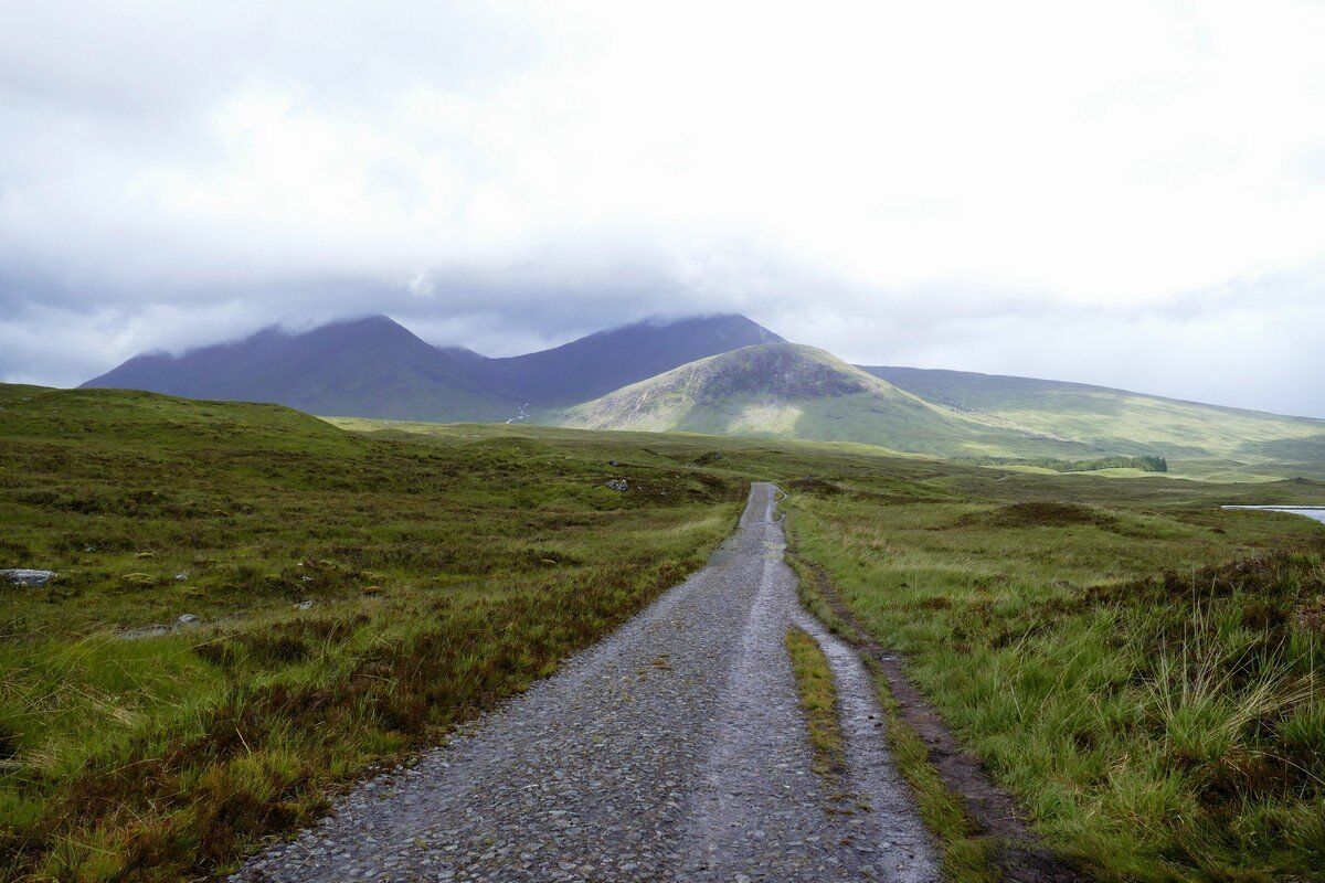 Auf dem Weg durch das Rannoch Moor.
