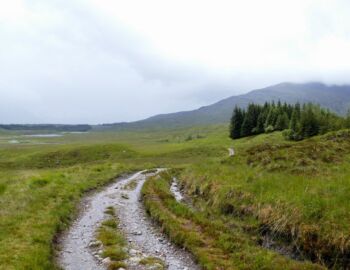 Auf dem Weg durch das Rannoch Moor.