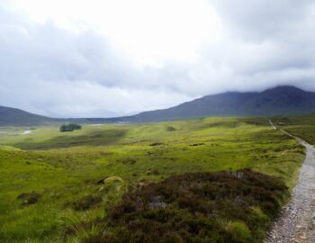 Auf dem Weg durch das Rannoch Moor.