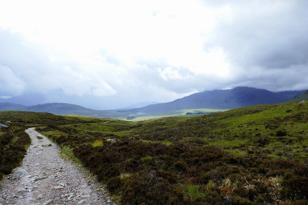 Auf dem Weg durch das Rannoch Moor.