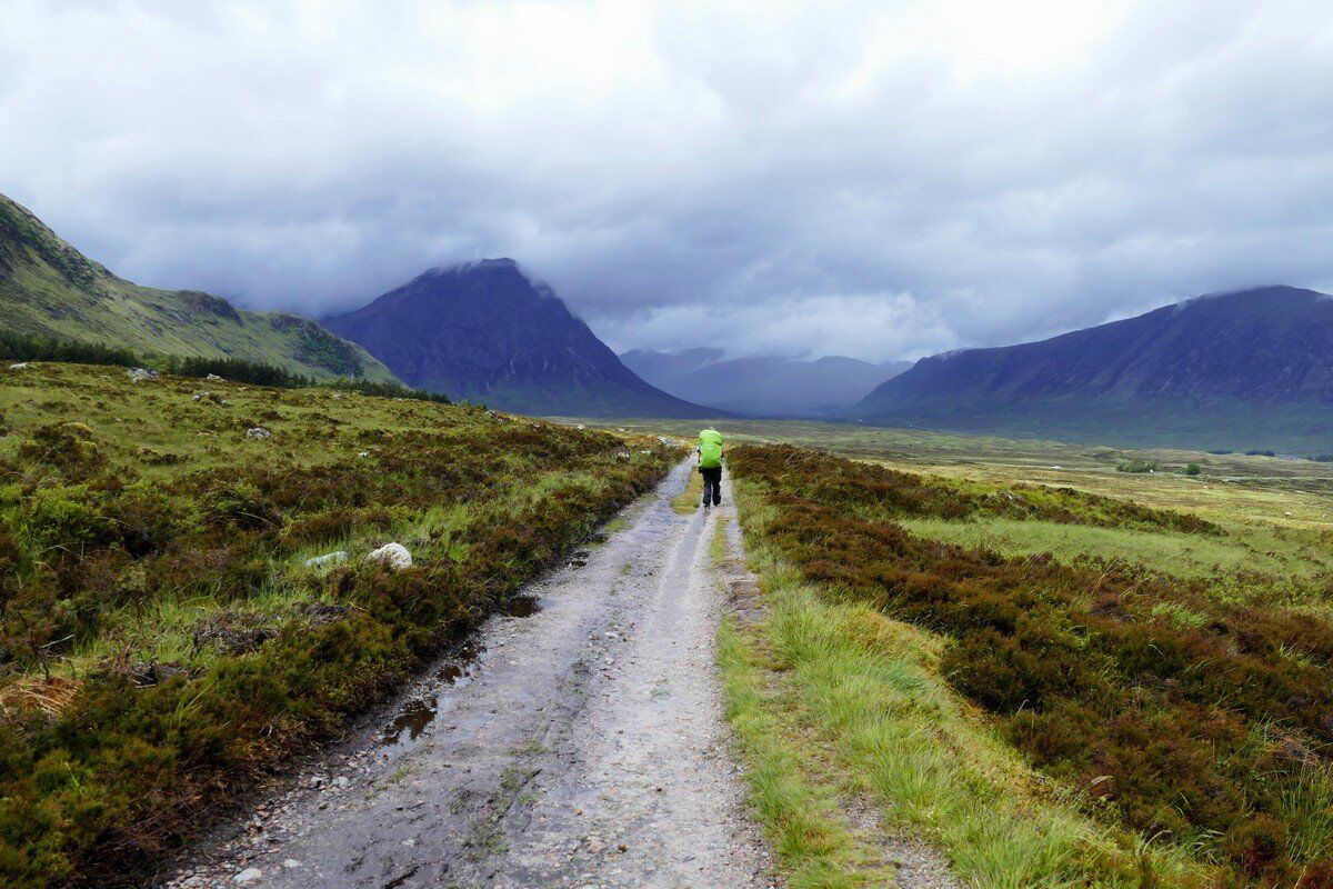 Auf dem Weg durch das Rannoch Moor.
