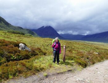 Auf dem Weg durch das Rannoch Moor.