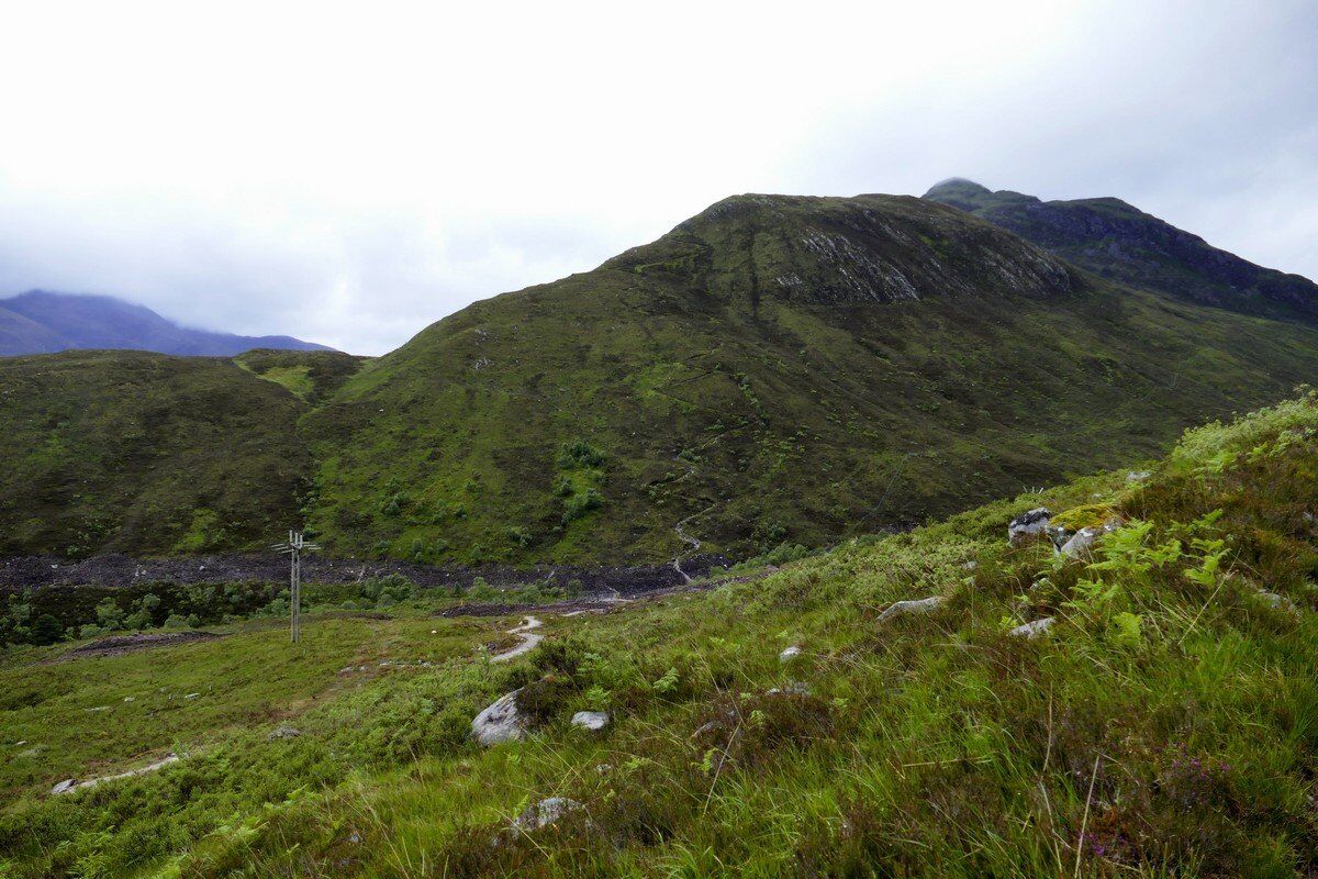 Das Hochtal von Allt Nathrach ist erreicht.