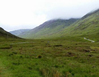 Blick vom Pass nach Lairig Mor.