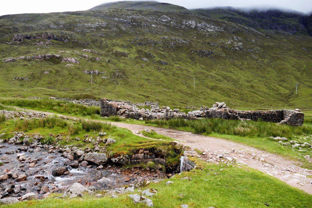 Überreste der Farm Lairigmore.