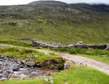 Überreste der Farm Lairigmore.