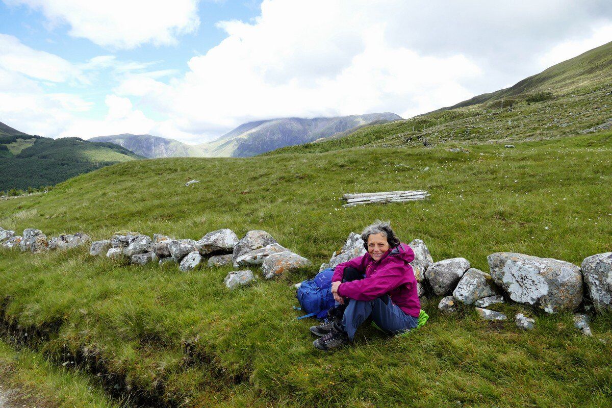 Rast im Anblick von Ben Nevis.