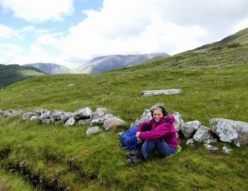 Rast im Anblick von Ben Nevis.