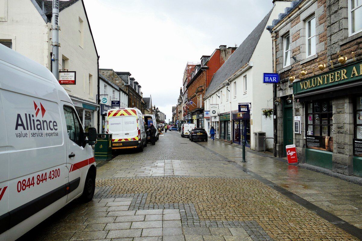 Fußgängerzone von Fort William.