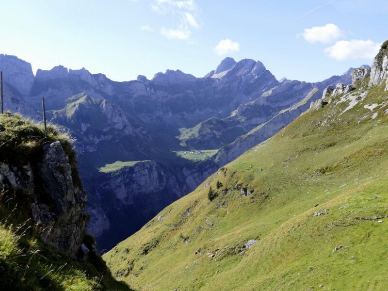 Altmann, davor Meglisalp.