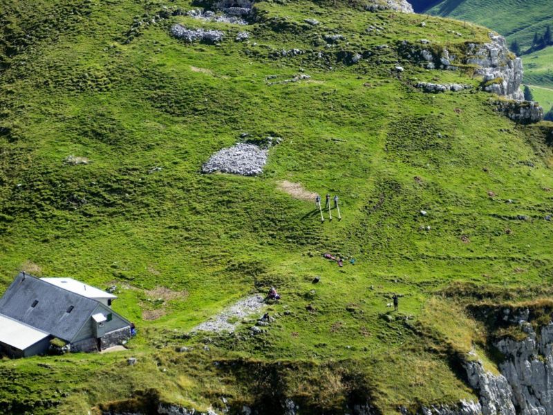 Alphornbläser bei der Chlus.