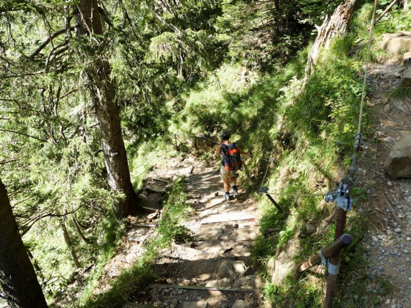 Abstieg zum Seealpsee.