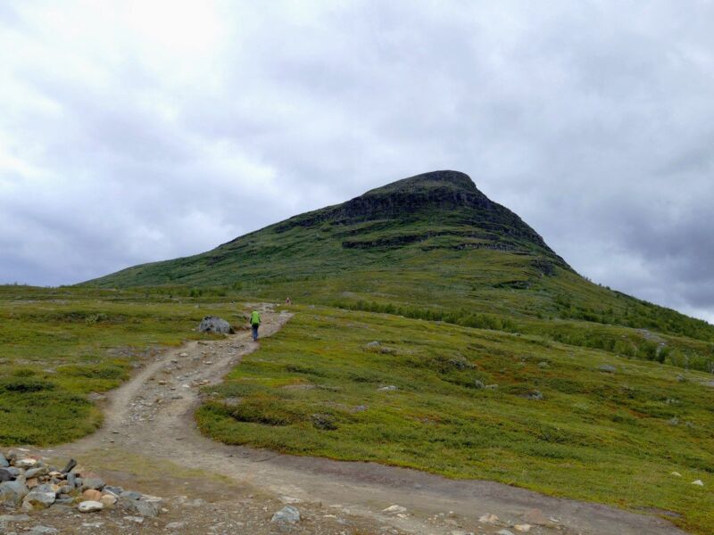 Der erste steile Aufstieg.