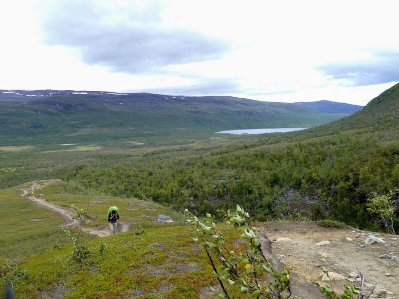Blick zurück zum Abiskojaure.