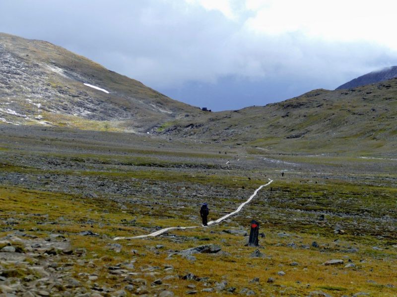 Auf dem Weg zum Tjäktja-Pass.
