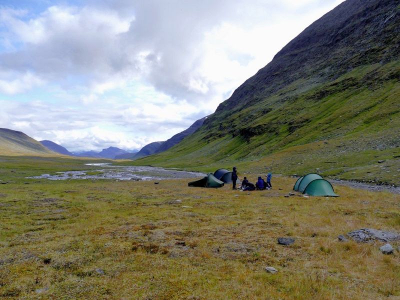 Zeltplatz im Tjäktjavagge.