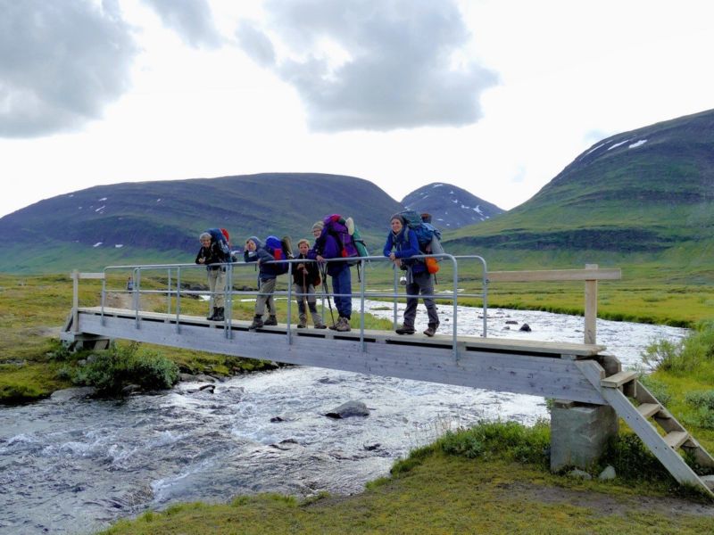 Es gibt auch kleinere Brücken.