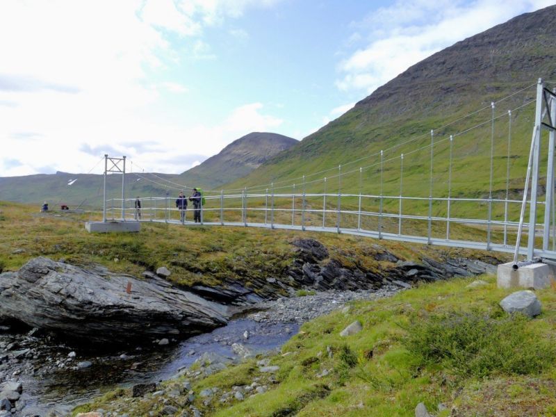 Noch eine Hängebrücke.