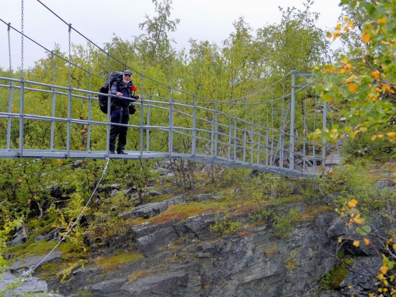 Brücke vor Kaitumjaure.