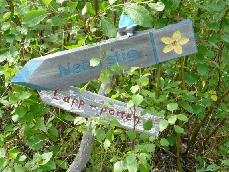 Der Weg ist gut markiert.