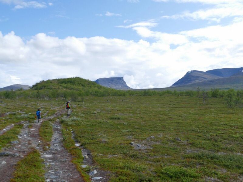 Wir nähern uns dem Ziel - noch ist es gut sichtbar.