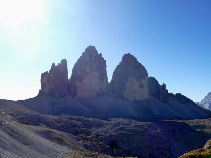 Nordwände der Drei Zinnen.