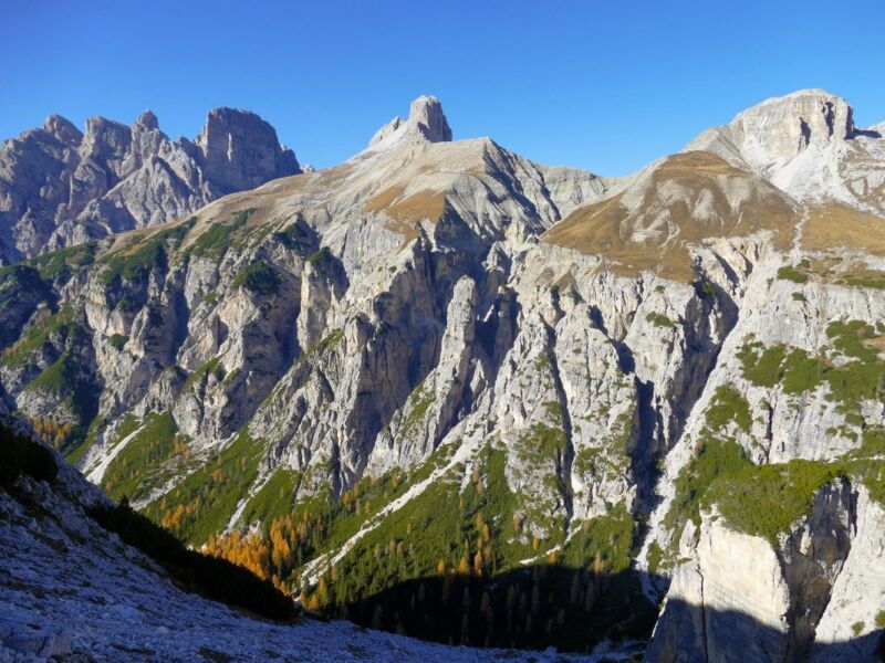 Blick vom Rienzboden nach Norden.