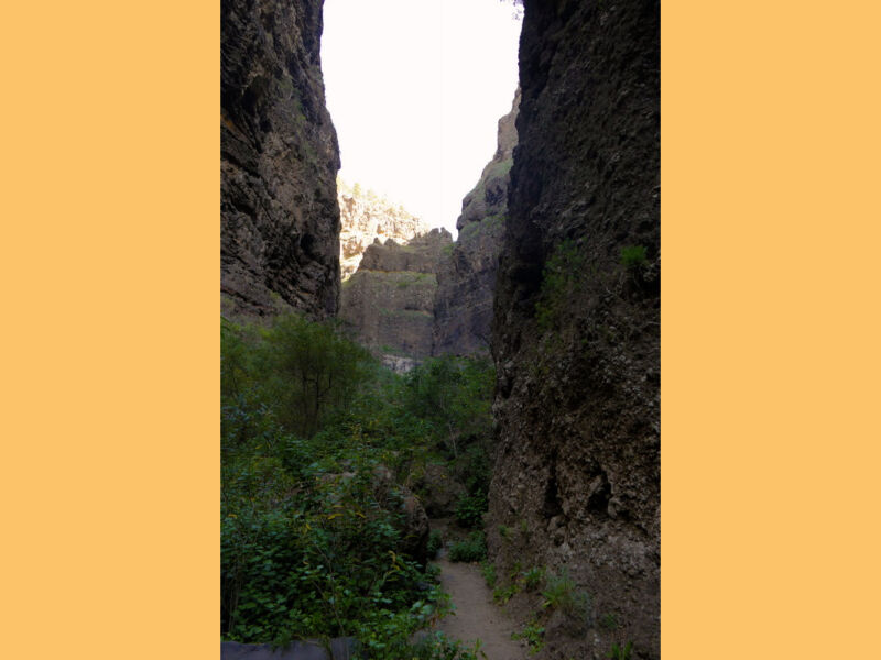 Im Barranco del Infierno.