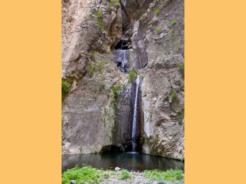 Am Ende der Schlucht.