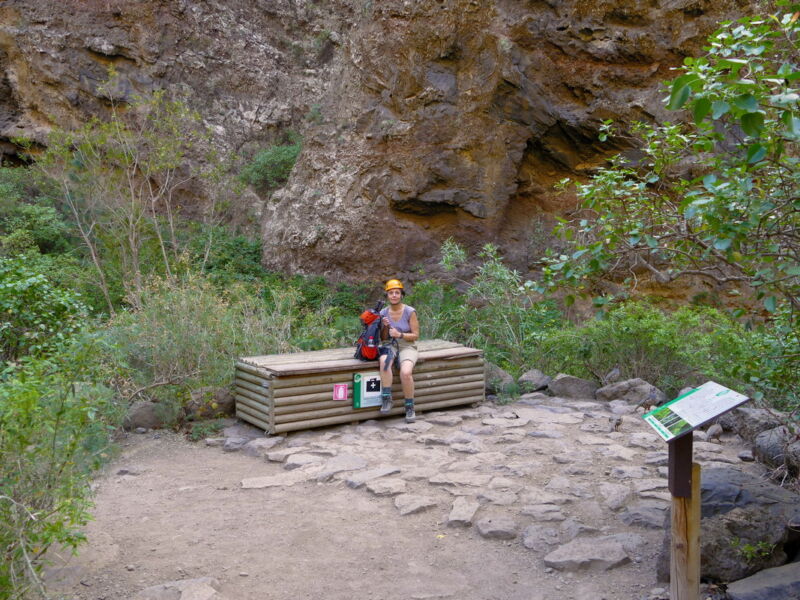 Im Barranco - Erste-Hilfe-Kiste.