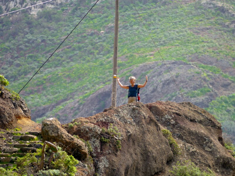 Im Barranco de Roque Bermejo.