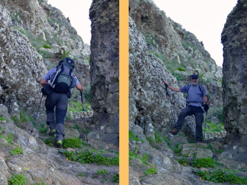 Aufstieg zur Montaña Tafada.