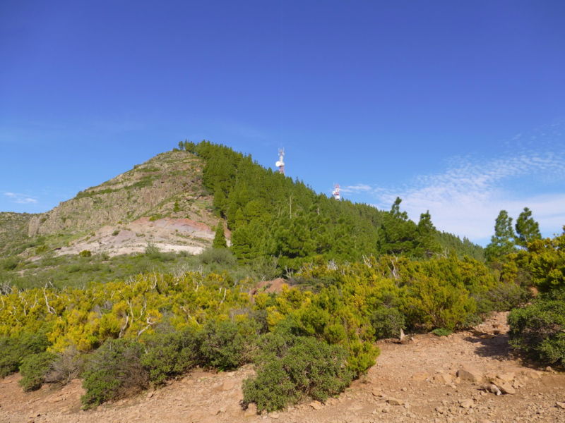 Cruz de Gala von der Degollada de la Mesa aus.