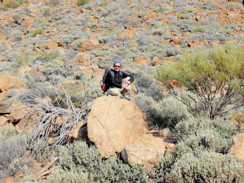 Cañada de los Guancheros - an der Abbruchkante.