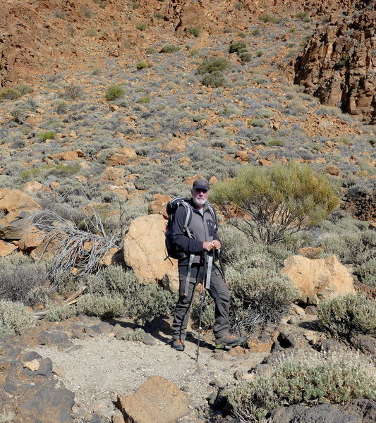 Cañada de los Guancheros - an der Abbruchkante.