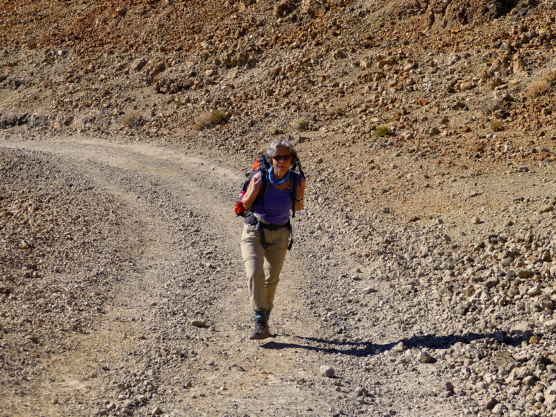 Aufstieg zur Montaña Blanca.