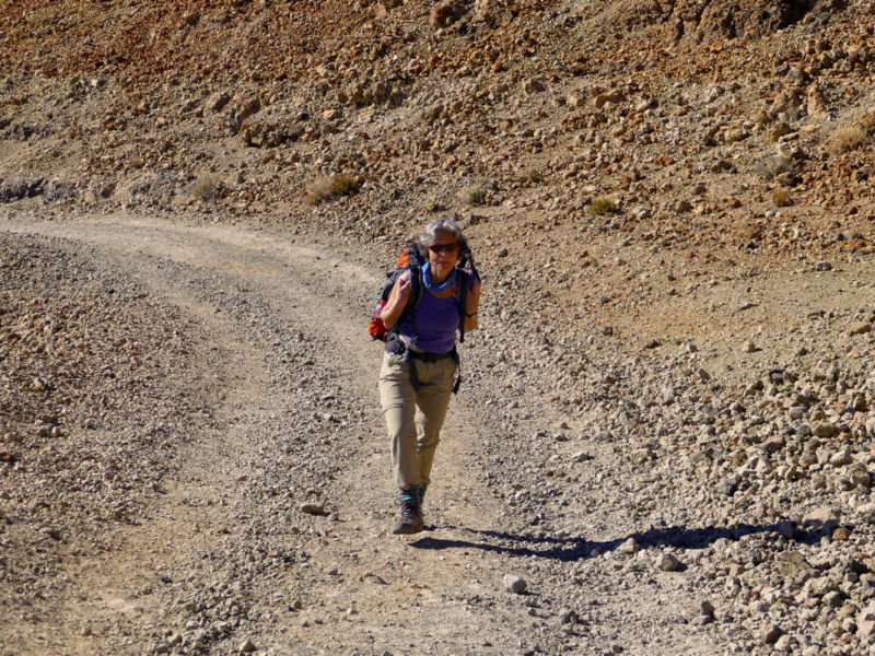 Aufstieg zur Montaña Blanca.