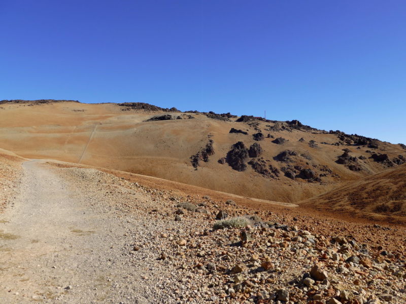 Aufstieg zur Montaña Blanca.