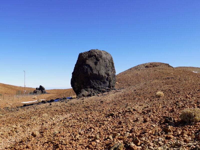 Teide-Ei vor Montaña Blanca.