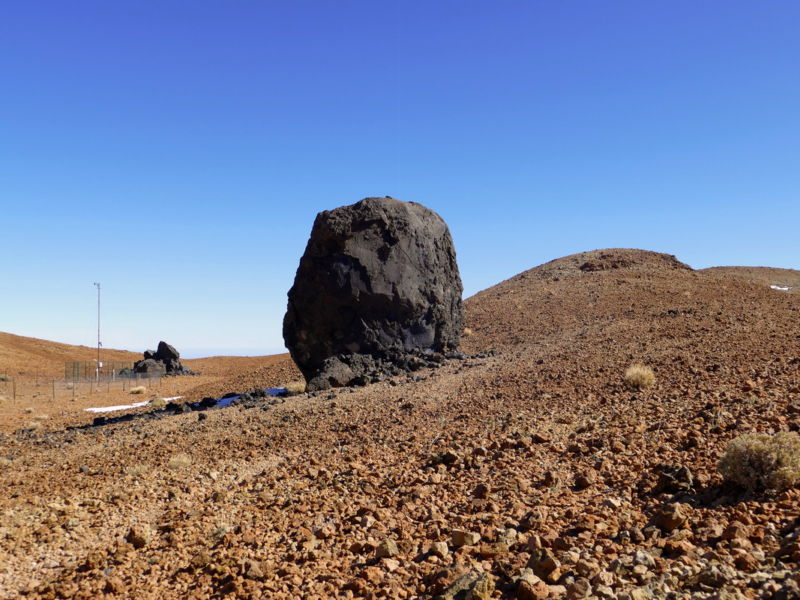 Teide-Ei vor Montaña Blanca.