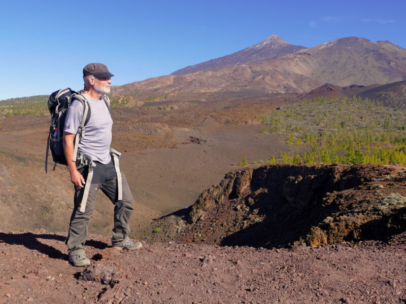 Auf der Montaña Sámara - mit Teide-Blick.